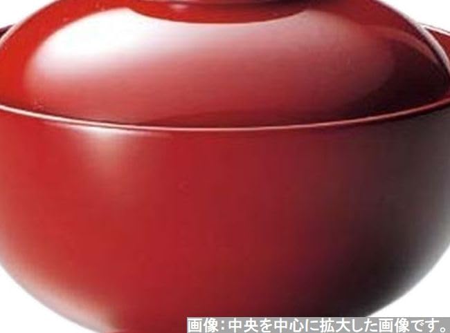 Amazon.co.jp: J-kitchens お椀 来客用 木製 無地 雑煮椀 朱 （1客